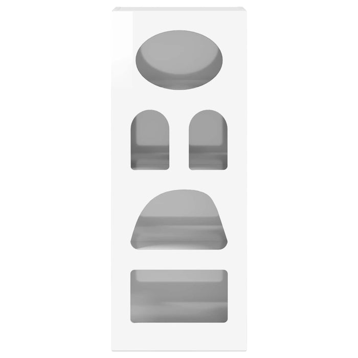 Credenza Bianco Lucido 40 x 35 x 100,5 cm Legno multistrato 891298