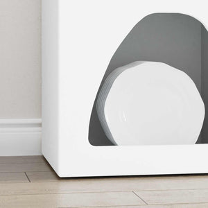 Credenza Bianco 40 x 35 x 100.5 cm Legno multistrato 891304