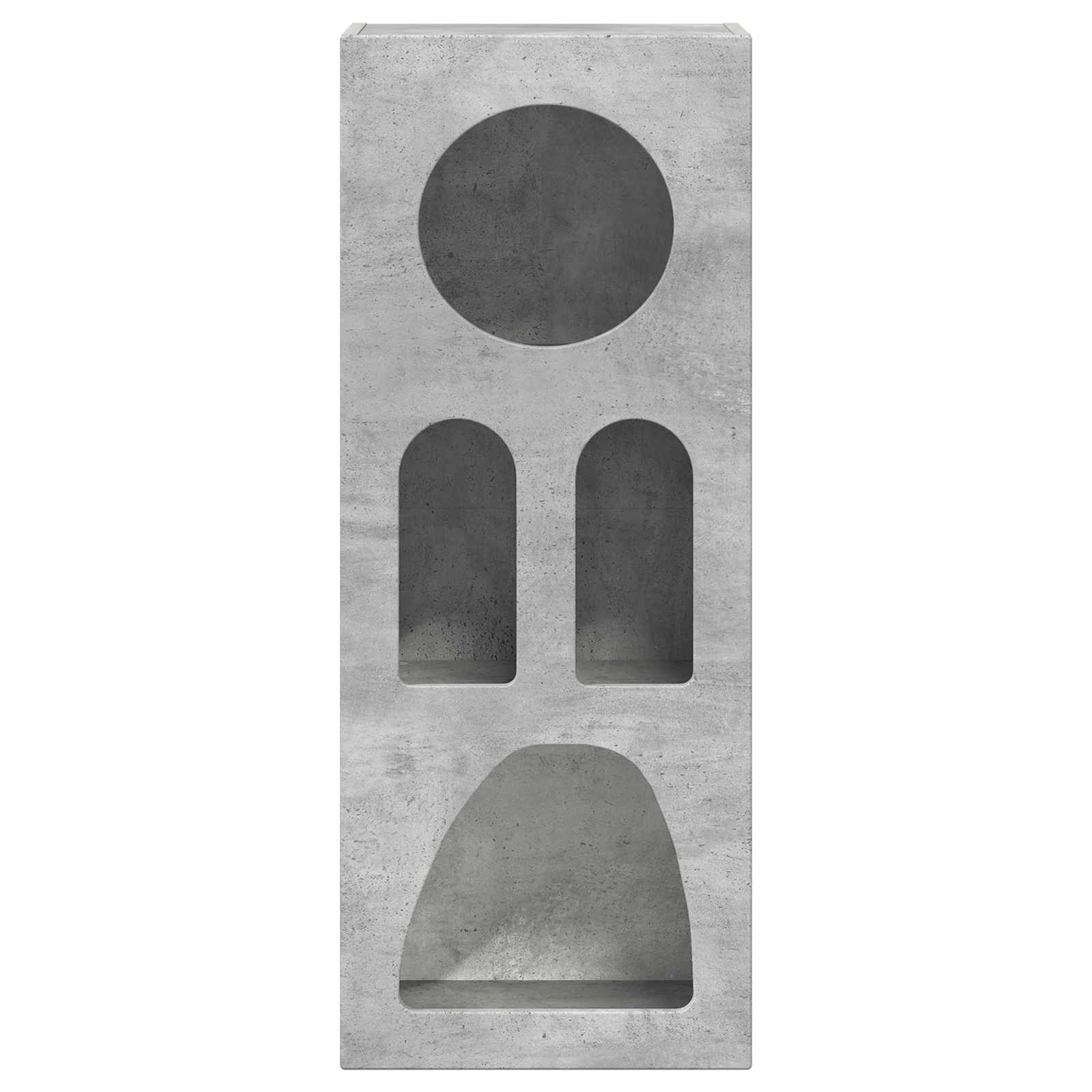 Credenza Grigio cemento 40 x 35 x 100.5 cm Legno multistrato 891307