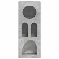 Credenza Grigio cemento 40 x 35 x 100.5 cm Legno multistrato 891307