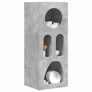 Credenza Grigio cemento 40 x 35 x 100.5 cm Legno multistrato 891307