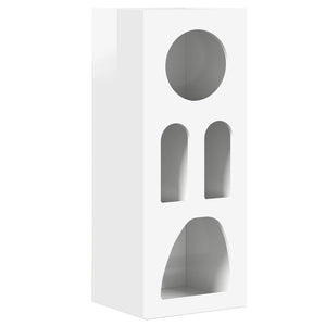 Credenza Bianco Lucido 40 x 35 x 100.5 cm Legno multistrato 891308