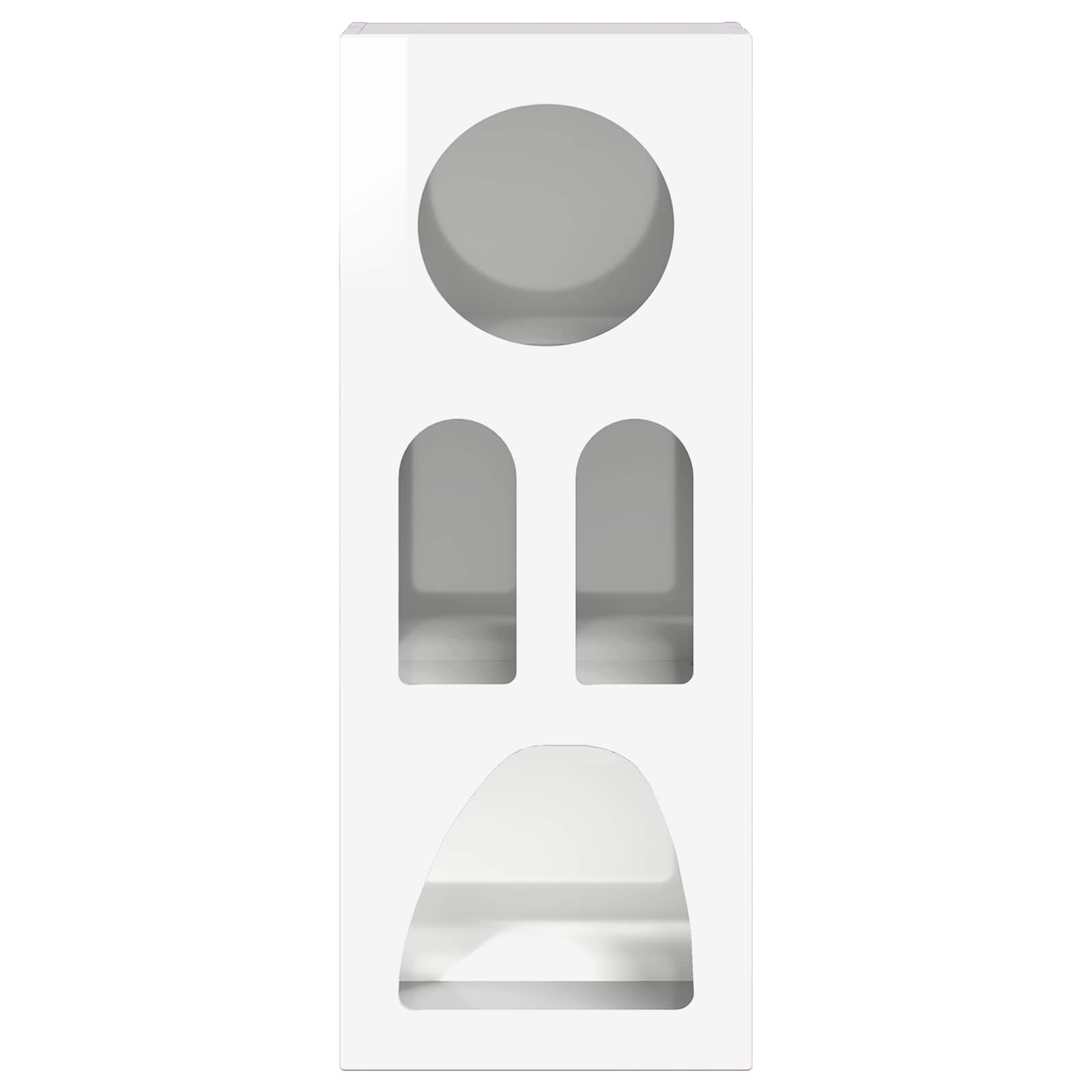 Credenza Bianco Lucido 40 x 35 x 100.5 cm Legno multistrato 891308