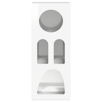 Credenza Bianco Lucido 40 x 35 x 100.5 cm Legno multistrato 891308