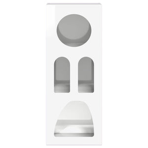 Credenza Bianco Lucido 40 x 35 x 100.5 cm Legno multistrato 891308