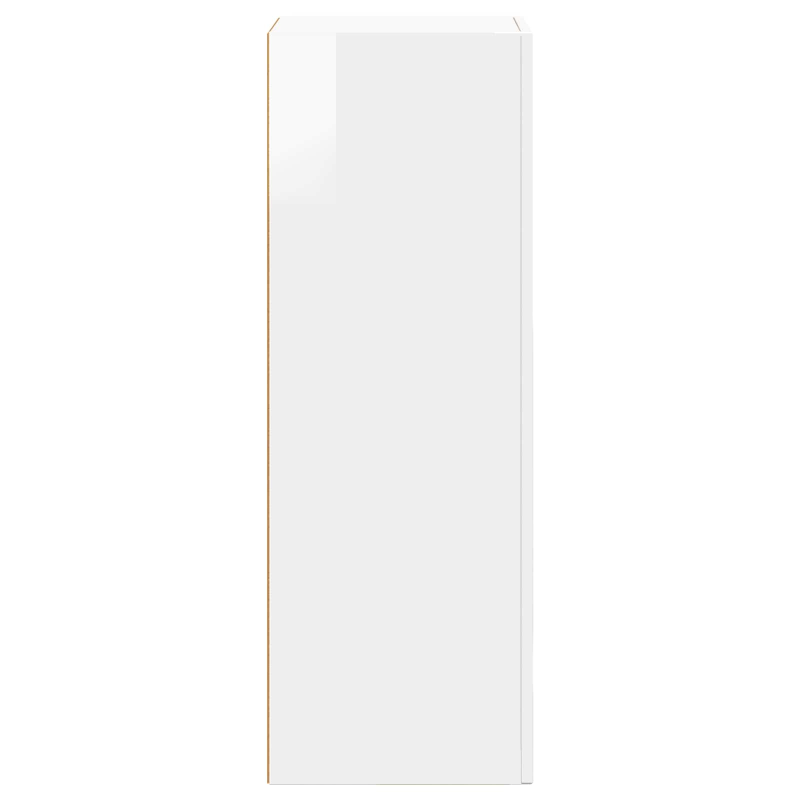 Credenza Bianco Lucido 40 x 35 x 100.5 cm Legno multistrato 891308