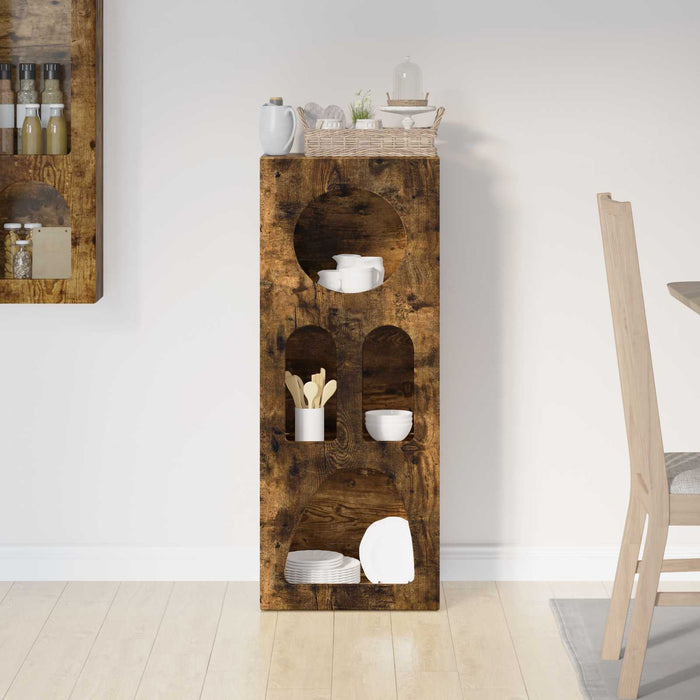 Credenza Rovere fumé 40 x 35 x 100.5 cm Legno multistrato 891309