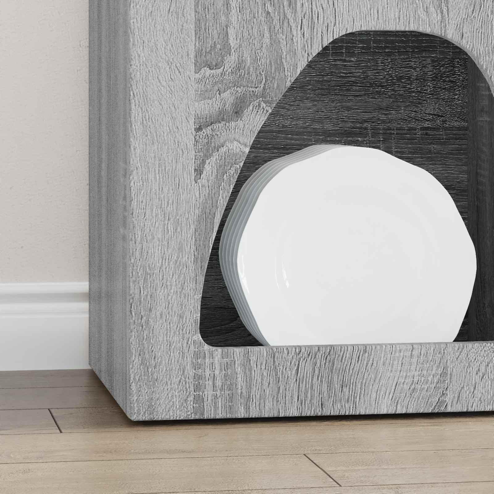 Credenza Grigio Sonoma 40 x 35 x 100.5 cm Legno multistrato 891310