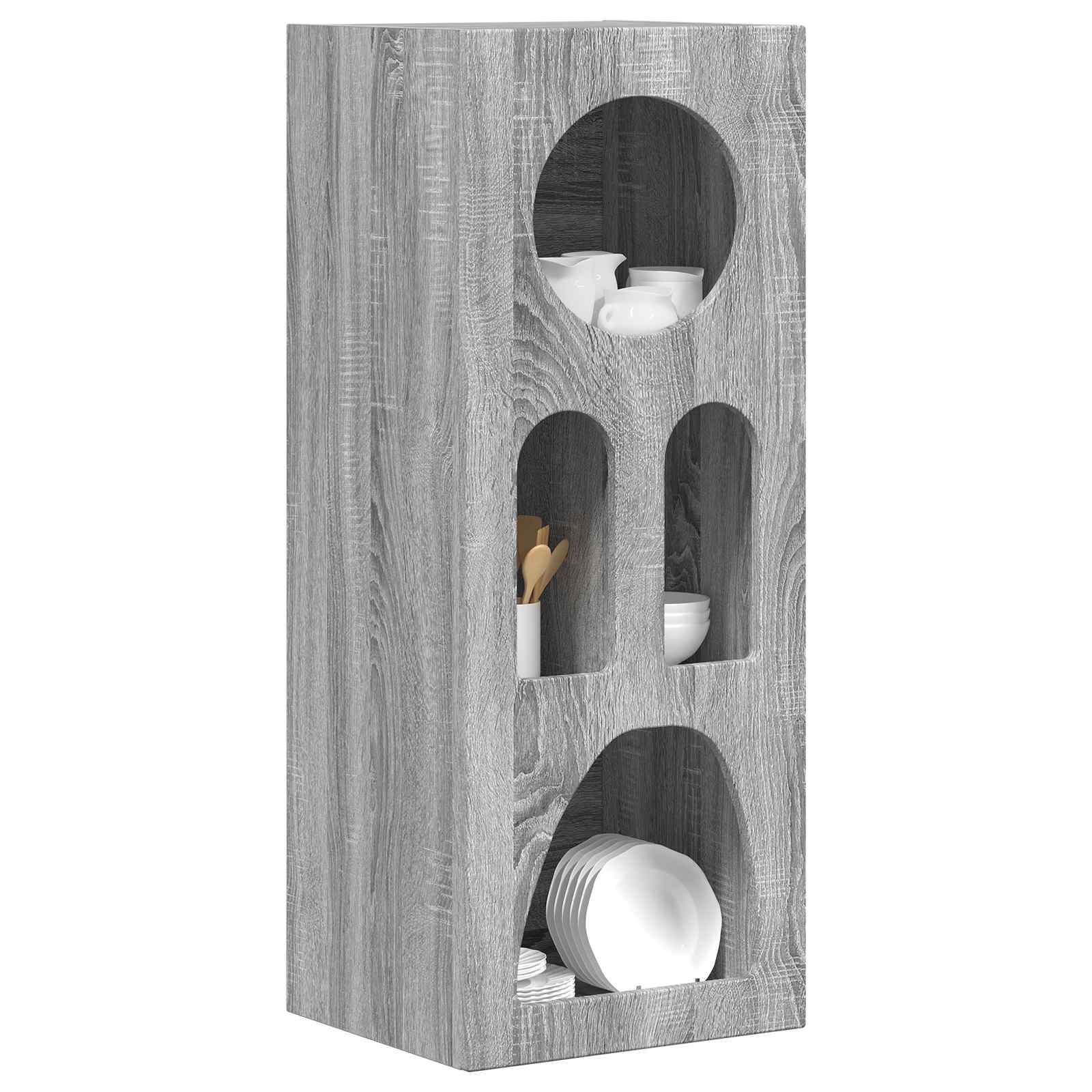 Credenza Grigio Sonoma 40 x 35 x 100.5 cm Legno multistrato 891310