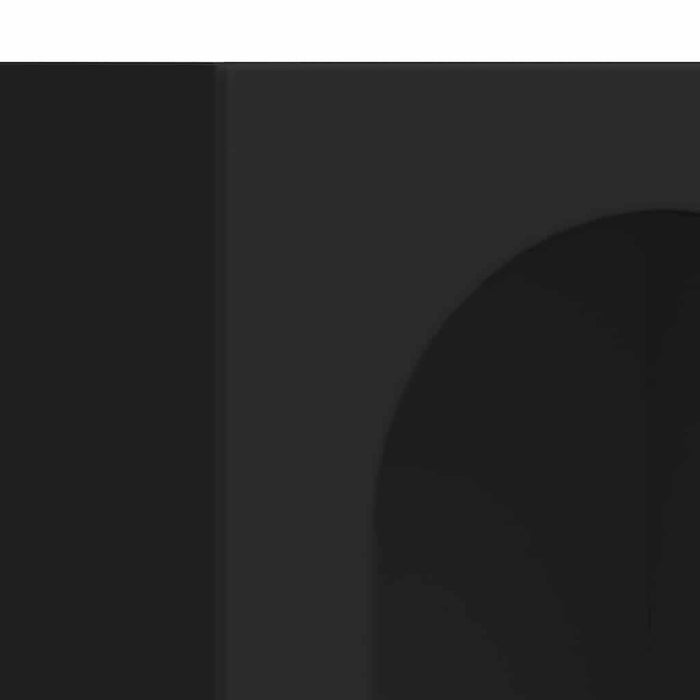 Credenza-Buffet-Armadio da cucina Nero 59 x 35 x 80.5 cm Legno multistrato