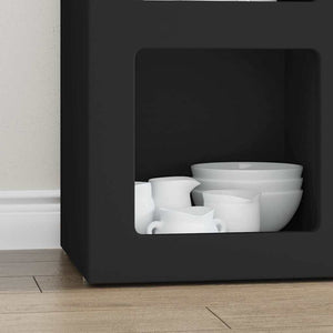 Credenza Nero 59 x 35 x 80.5 cm Legno multistrato 891315