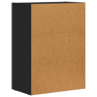 Credenza-Buffet-Armadio da cucina Nero 59 x 35 x 80.5 cm Legno multistrato