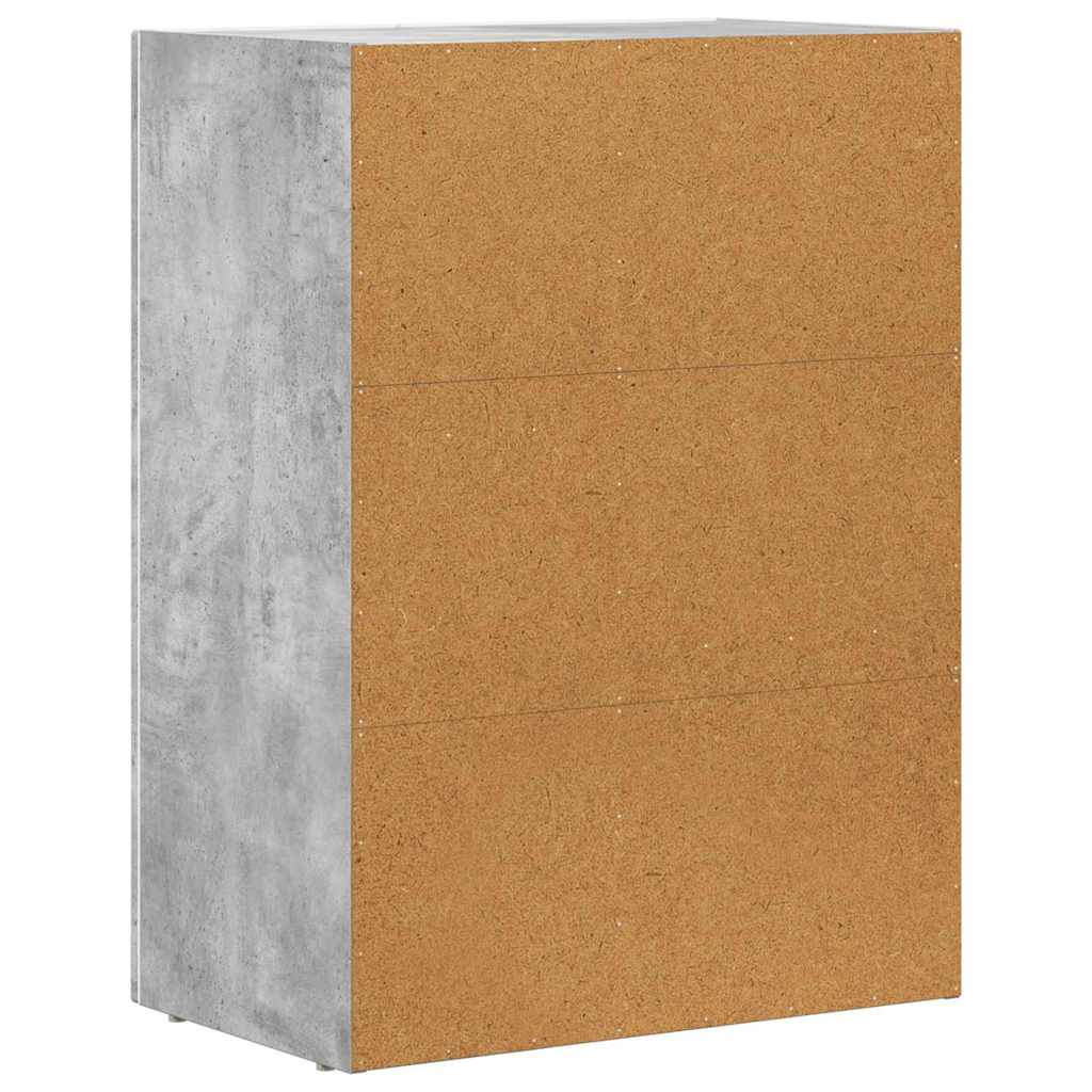 Credenza Grigio cemento 59 x 35 x 80.5 cm Legno multistrato 891317