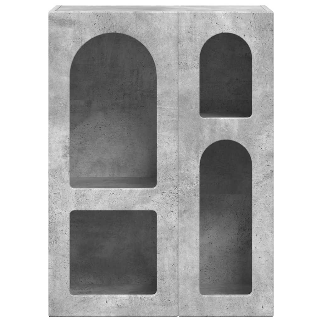 Credenza Grigio cemento 59 x 35 x 80.5 cm Legno multistrato 891317