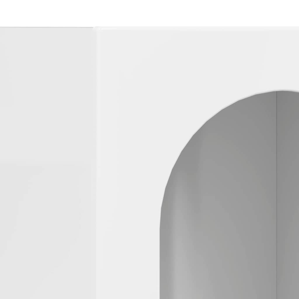 Credenza Bianco Lucido 59 x 35 x 80.5 cm Legno multistrato 891318