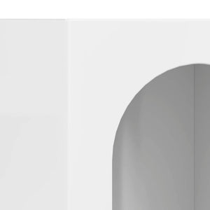 Credenza Bianco Lucido 59 x 35 x 80.5 cm Legno multistrato 891318