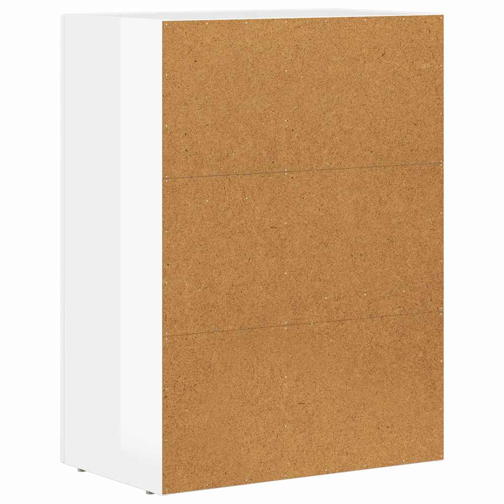 Credenza Bianco Lucido 59 x 35 x 80.5 cm Legno multistrato 891318