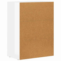 Credenza Bianco Lucido 59 x 35 x 80.5 cm Legno multistrato 891318