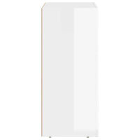 Credenza Bianco Lucido 59 x 35 x 80.5 cm Legno multistrato 891318