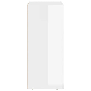 Credenza Bianco Lucido 59 x 35 x 80.5 cm Legno multistrato 891318