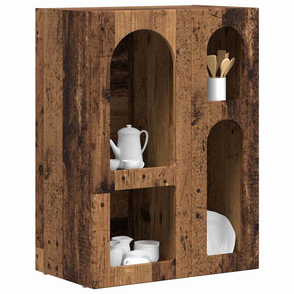 Credenza-Buffet-Armadio da cucina Legno vecchio 59 x 35 x 80.5 cm Legno multistrato