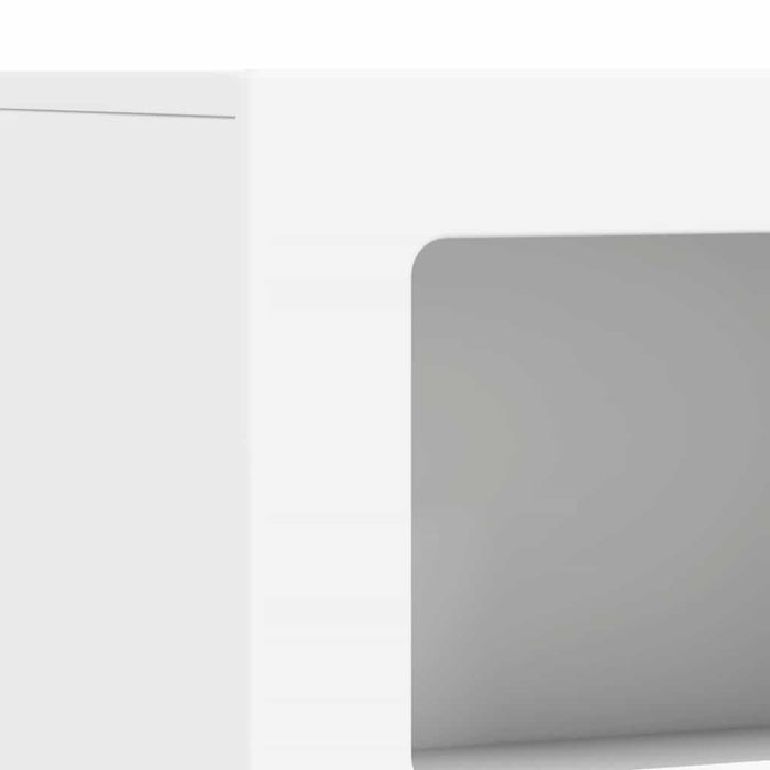 Credenza Bianco 80.5 x 35 x 59 cm Legno multistrato 891324