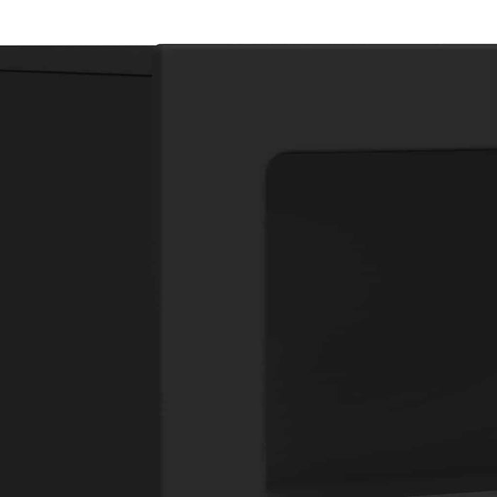 Credenza Nero 80.5 x 35 x 59 cm Legno multistrato 891325