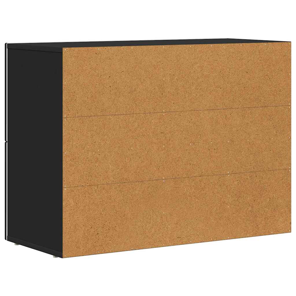 Credenza Nero 80.5 x 35 x 59 cm Legno multistrato 891325