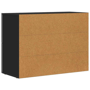 Credenza Nero 80.5 x 35 x 59 cm Legno multistrato 891325