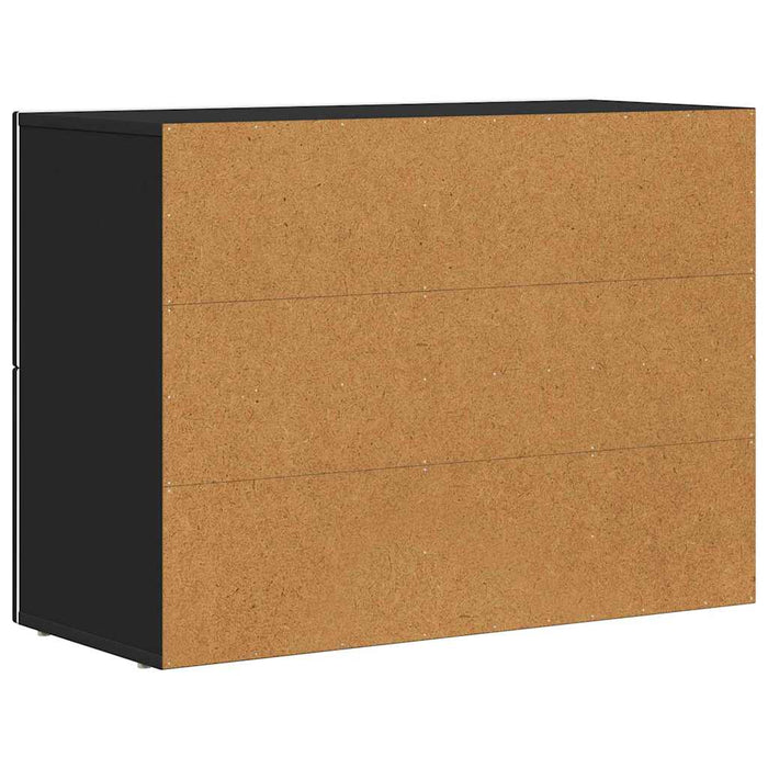 Credenza Nero 80.5 x 35 x 59 cm Legno multistrato 891325