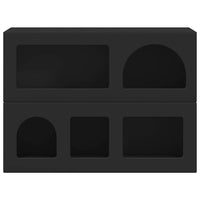 Credenza Nero 80.5 x 35 x 59 cm Legno multistrato 891325