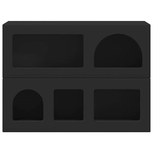 Credenza Nero 80.5 x 35 x 59 cm Legno multistrato 891325