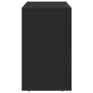 Credenza Nero 80.5 x 35 x 59 cm Legno multistrato 891325