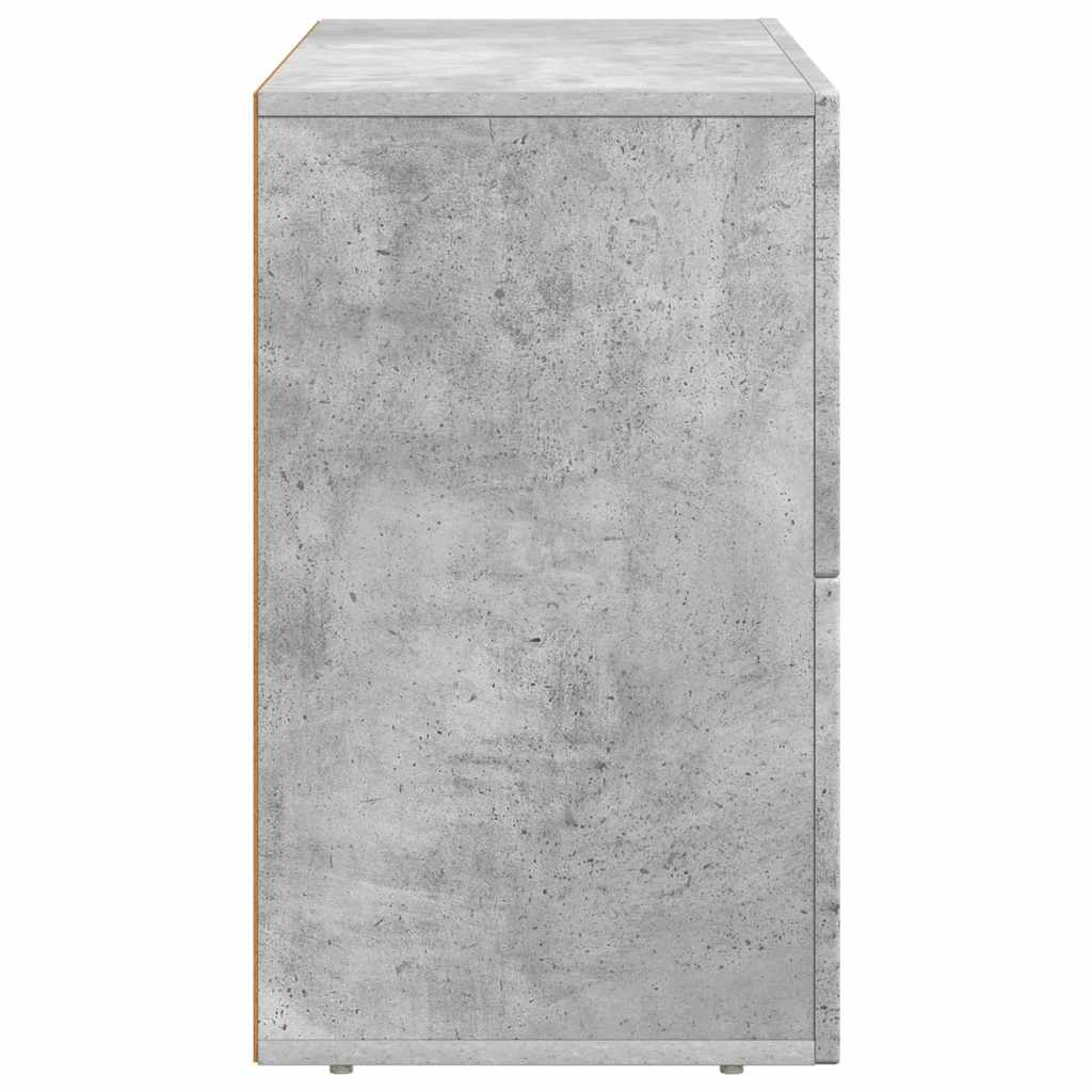 Credenza Grigio cemento 80.5 x 35 x 59 cm Legno multistrato 891327