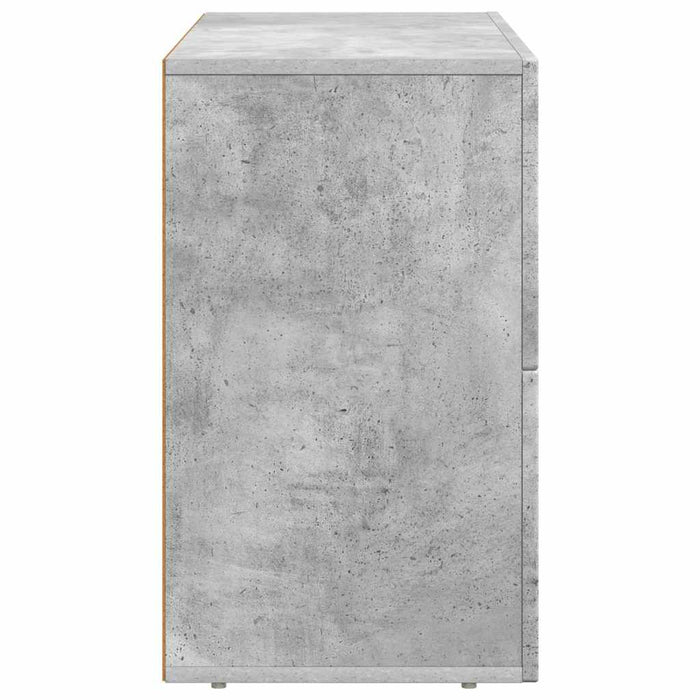 Credenza Grigio cemento 80.5 x 35 x 59 cm Legno multistrato 891327