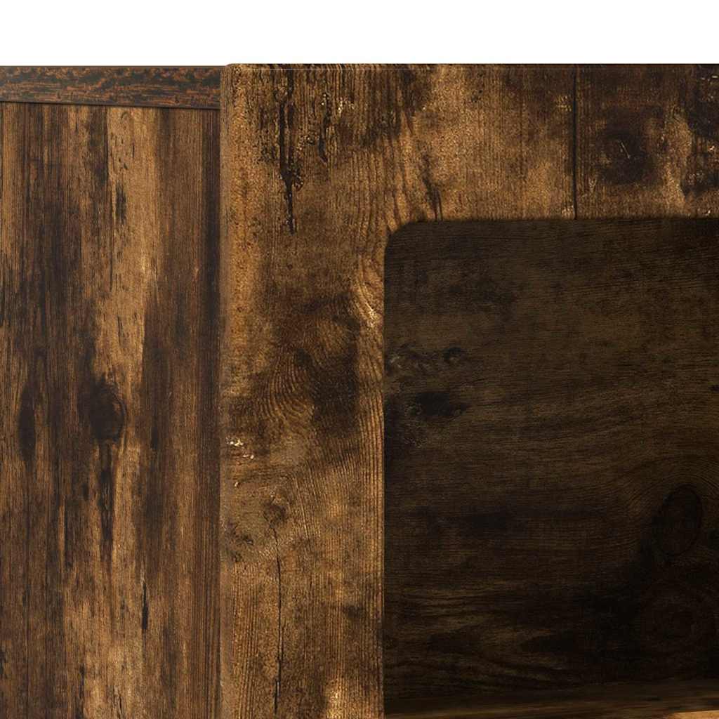 Credenza Rovere fumé 80.5 x 35 x 59 cm Legno multistrato 891329