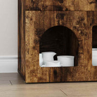 Credenza Rovere fumé 80.5 x 35 x 59 cm Legno multistrato 891329