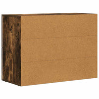 Credenza Rovere fumé 80.5 x 35 x 59 cm Legno multistrato 891329