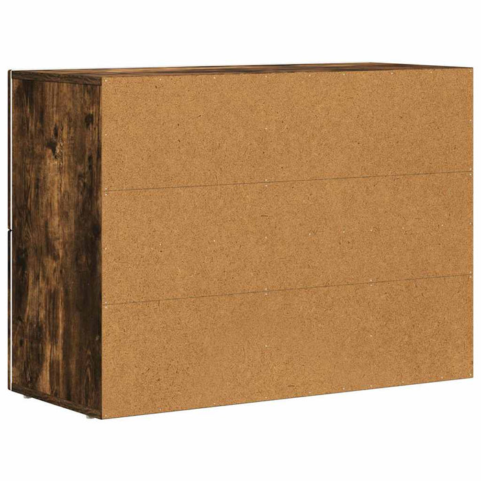 Credenza Rovere fumé 80.5 x 35 x 59 cm Legno multistrato 891329