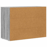 Credenza Grigio Sonoma 80.5 x 35 x 59 cm Legno multistrato 891330