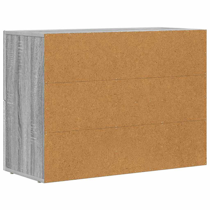 Credenza Grigio Sonoma 80.5 x 35 x 59 cm Legno multistrato 891330