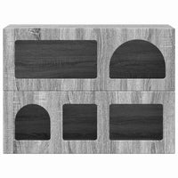 Credenza Grigio Sonoma 80.5 x 35 x 59 cm Legno multistrato 891330