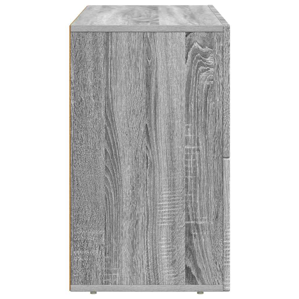 Credenza Grigio Sonoma 80.5 x 35 x 59 cm Legno multistrato 891330