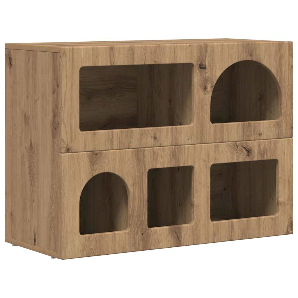 Credenza Rovere artigianale 80.5 x 35 x 59 cm Legno multistrato 891333