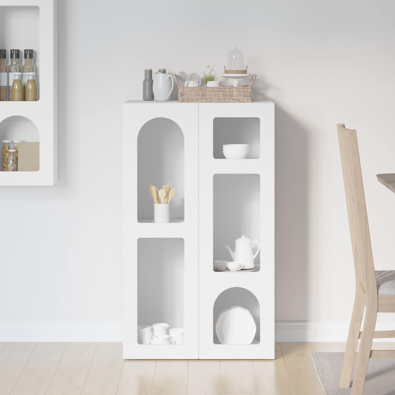 Credenza Bianco 59 x 35 x 100,5 cm Legno multistrato 891334