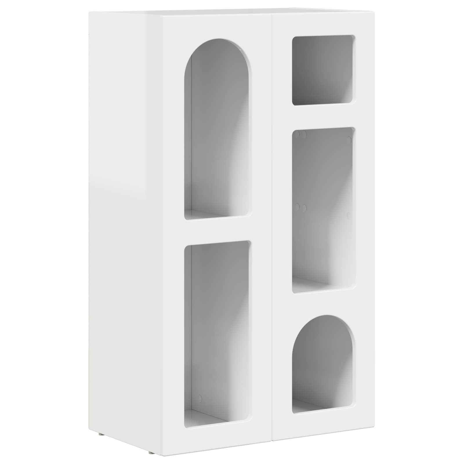 Credenza Bianco Lucido 59 x 35 x 100,5 cm Legno multistrato 891338