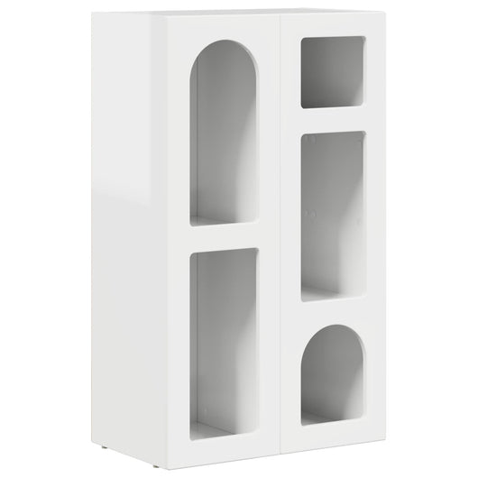 Credenza Bianco Lucido 59 x 35 x 100,5 cm Legno multistrato 891338