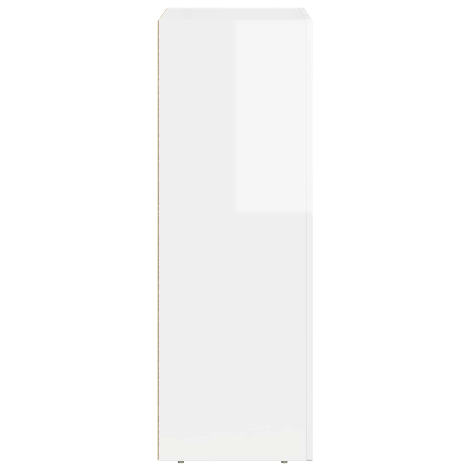 Credenza Bianco Lucido 59 x 35 x 100,5 cm Legno multistrato 891338
