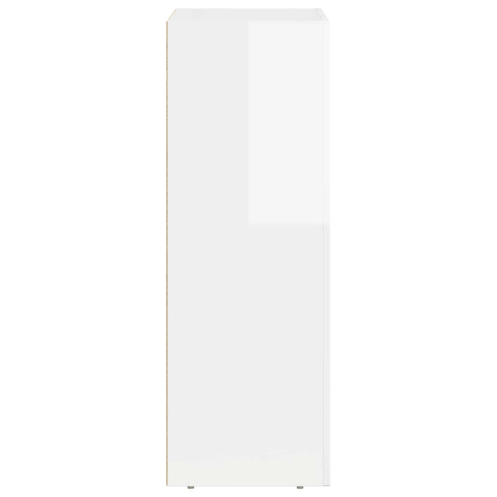 Credenza Bianco Lucido 59 x 35 x 100,5 cm Legno multistrato 891338