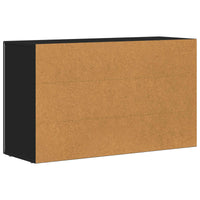 Credenza-Buffet-Armadio da cucina Nero 100 x 35 x 59 cm Legno multistrato